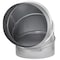 Imperial Mfg Imperial 9 in. D X 9 in. D Adjustable 90 deg Galvanized Steel Furnace Pipe Elbow GV0304 - alternate 4